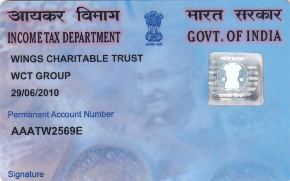 WCT GROUP PAN CARD